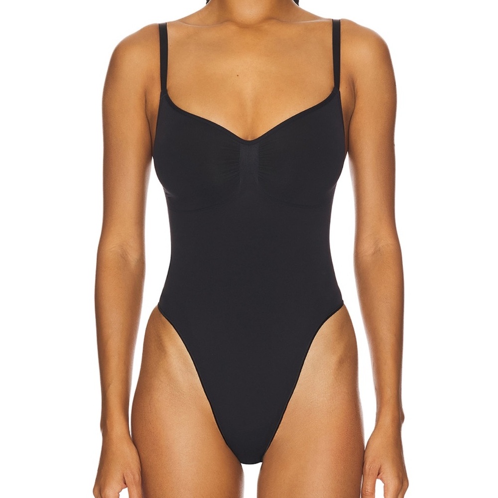 SKIMS Black Shapewear Bodysuit